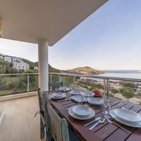 Gorgeous Sea View Flat With Pool In Antalya Apartman Kalkan